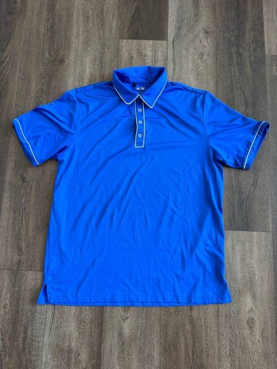 adidas Other - Adidas Men's Royal Blue Polo with White Piping, size Large